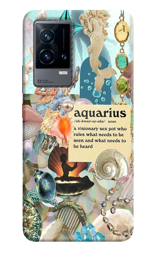 Aquarius Zodiac iQOO 9 5G Hard Case Back Cover by Casekaro