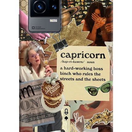 Capricorn Zodiac iQOO 9 5G Hard Case Back Cover by Casekaro