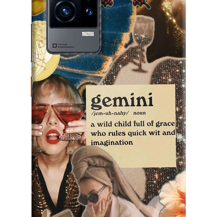Gemini Zodiac iQOO 9 5G Hard Case Back Cover by Casekaro