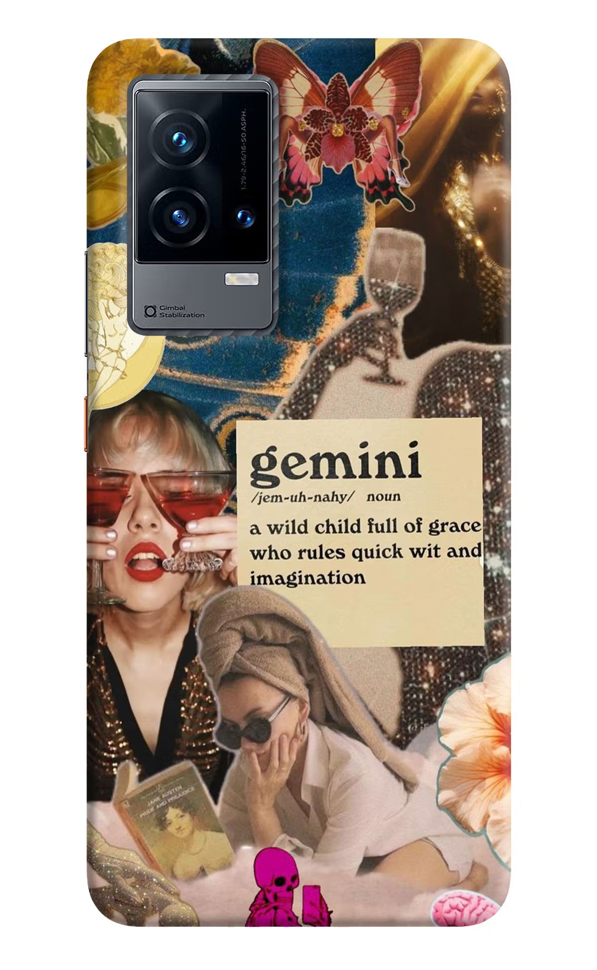 Gemini Zodiac iQOO 9 5G Hard Case Back Cover by Casekaro