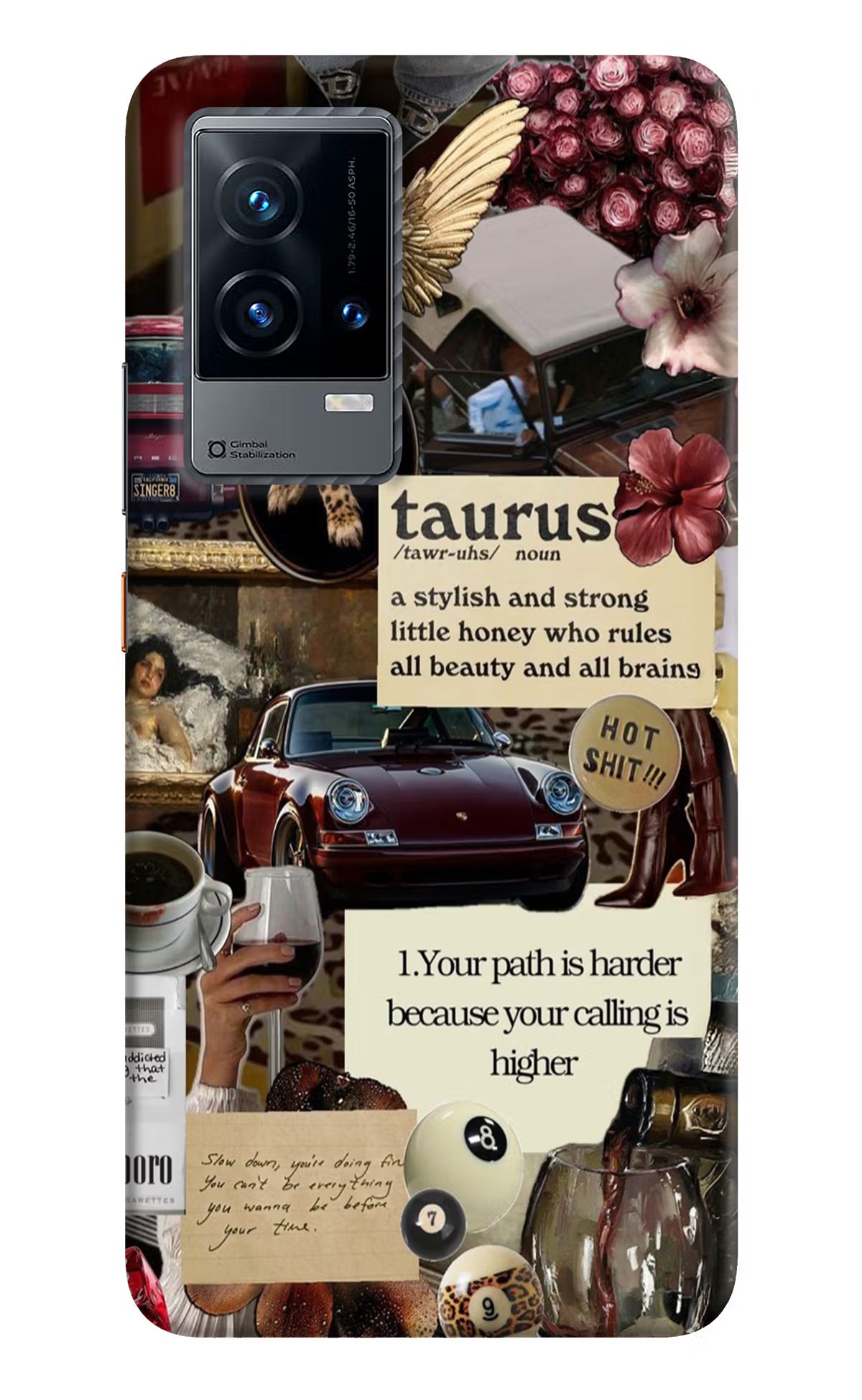 Taurus Zodiac iQOO 9 5G Hard Case Back Cover by Casekaro