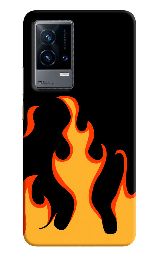 Fired Up – Black iQOO 9 5G Hard Case Back Cover by Casekaro