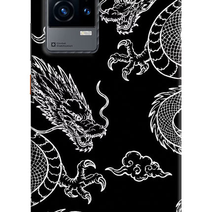 Twin Dragons iQOO 9 5G Hard Case Back Cover by Casekaro