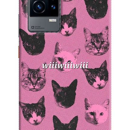 Pink Cats iQOO 9 5G Hard Case Back Cover by Casekaro