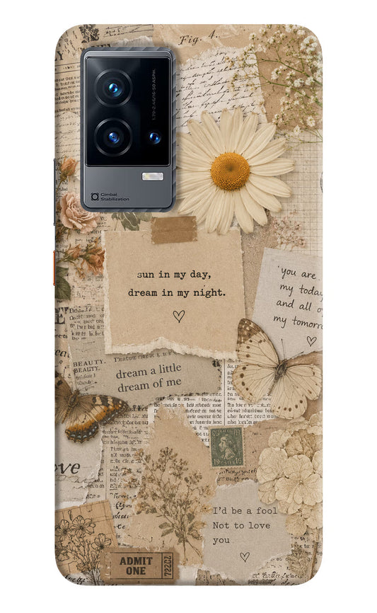Vintage case iQOO 9 5G Hard Case Back Cover by Casekaro