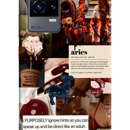 Zodiac Aries iQOO 9 5G Hard Case Back Cover by Casekaro