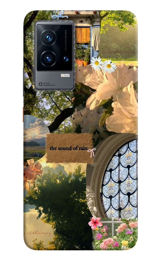 Rain iQOO 9 5G Hard Case Back Cover by Casekaro