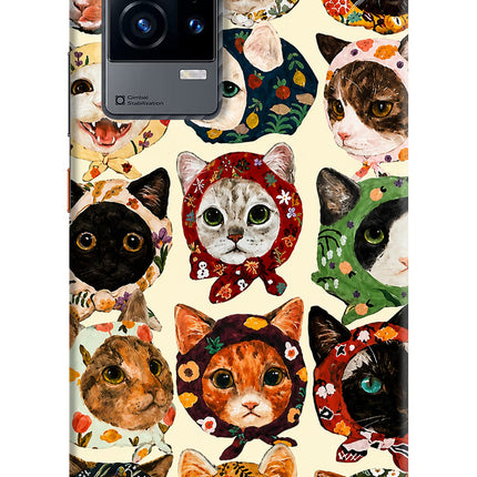 Cool Cat iQOO 9 5G Hard Case Back Cover by Casekaro