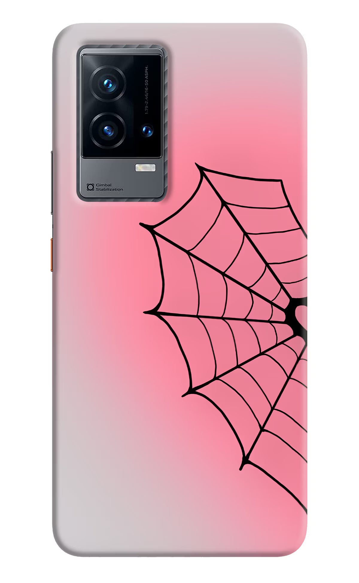 Pink Web iQOO 9 5G Back Cover