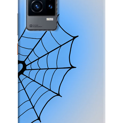 Blue Web iQOO 9 5G Hard Case Back Cover by Casekaro