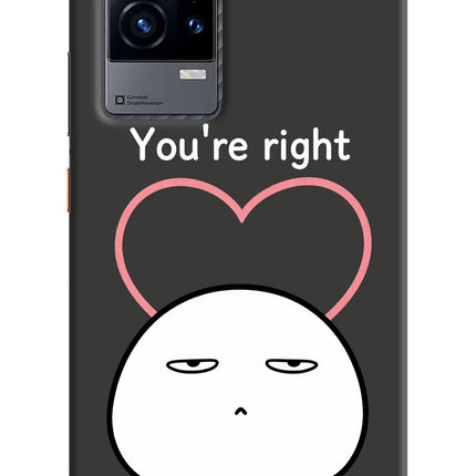 You're Right iQOO 9 5G Hard Case Back Cover by Casekaro