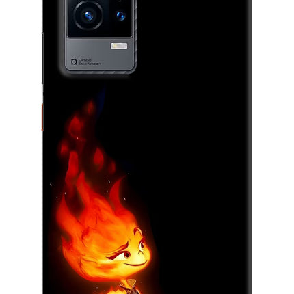 Ember Flame iQOO 9 5G Hard Case Back Cover by Casekaro