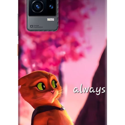 Always Cat iQOO 9 5G Hard Case Back Cover by Casekaro