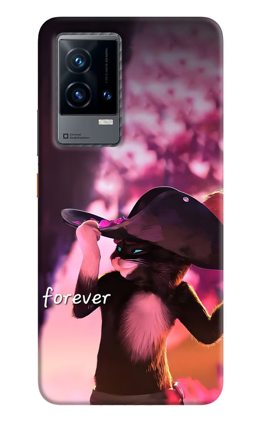Forever Cat iQOO 9 5G Hard Case Back Cover by Casekaro