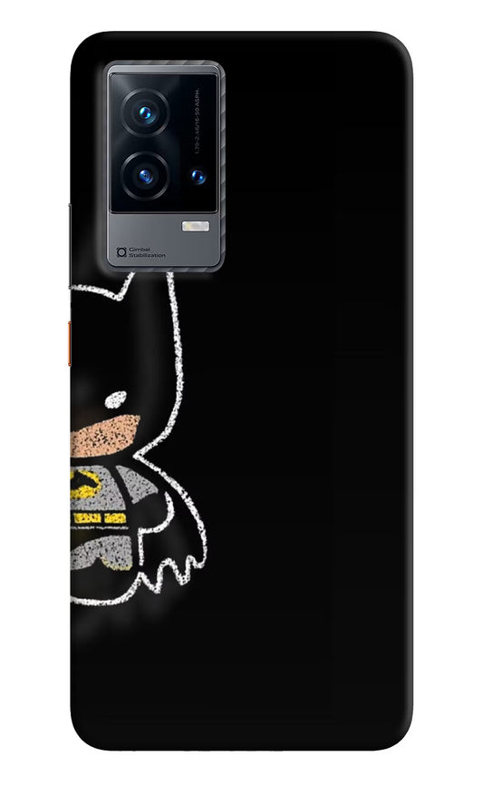 Bat Kitty iQOO 9 5G Hard Case Back Cover by Casekaro
