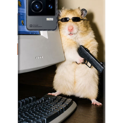 Hacker Hamster iQOO 9 5G Hard Case Back Cover by Casekaro