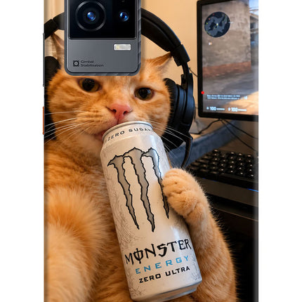 Gamer Cat Energy iQOO 9 5G Hard Case Back Cover by Casekaro
