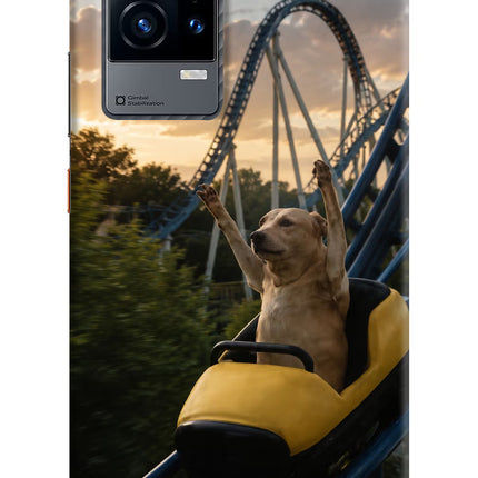 Rollercoaster Dog iQOO 9 5G Hard Case Back Cover by Casekaro
