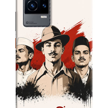 Bhagat Singh Trio iQOO 9 5G Hard Case Back Cover by Casekaro