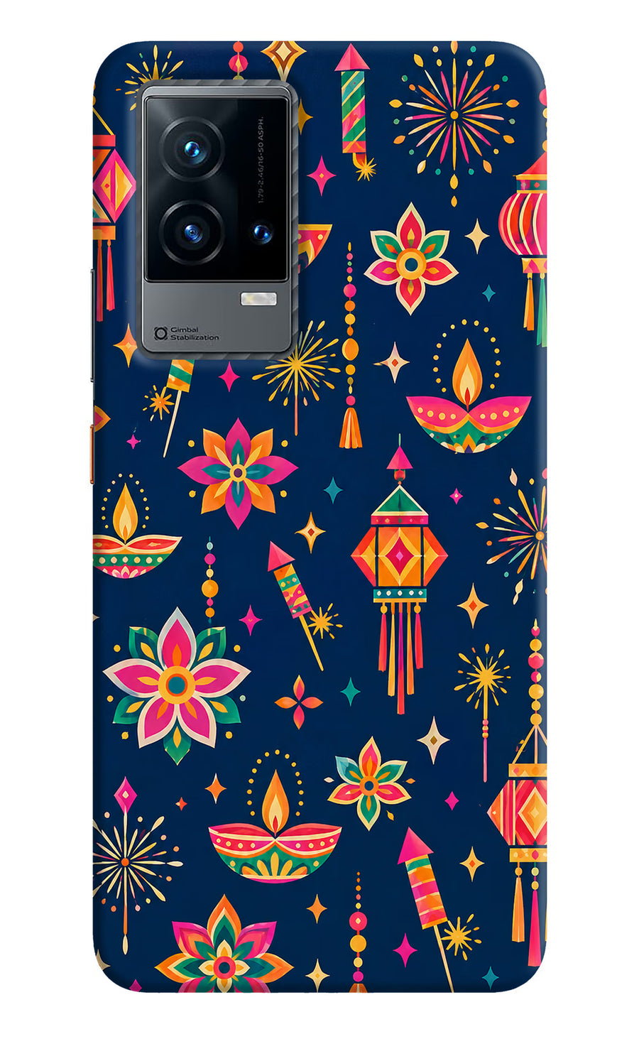 Festive Pop iQOO 9 5G Back Cover, Hard case