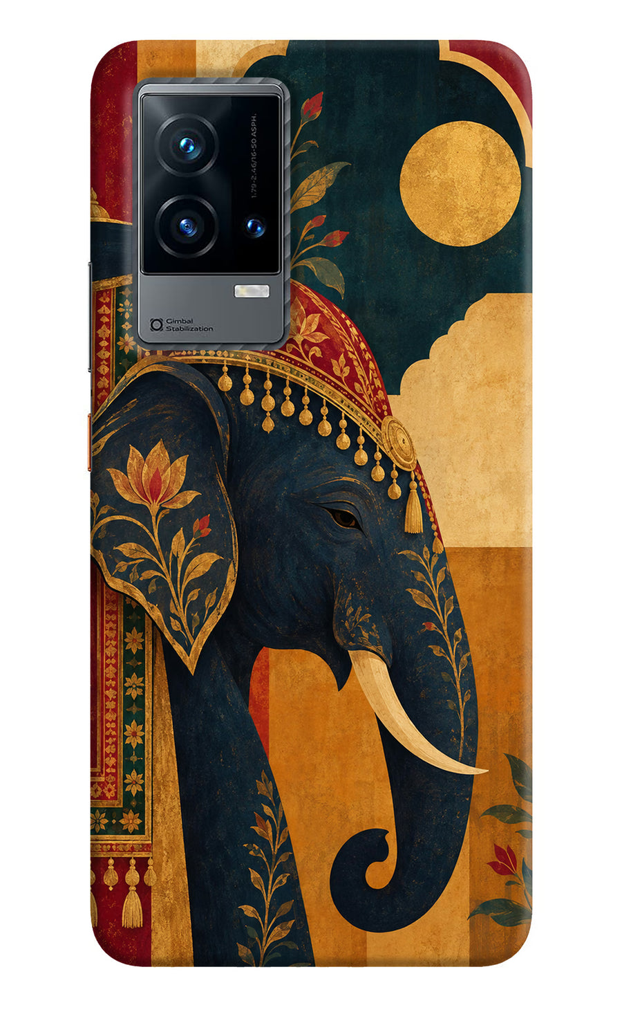 Royal Elephant iQOO 9 5G Back Cover, Hard case