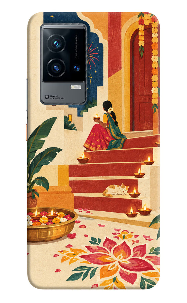 Diwali Rangoli iQOO 9 5G Back Cover