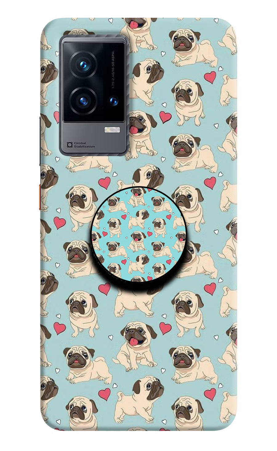 Pug Dog iQOO 9 5G Pop Case, Hard case