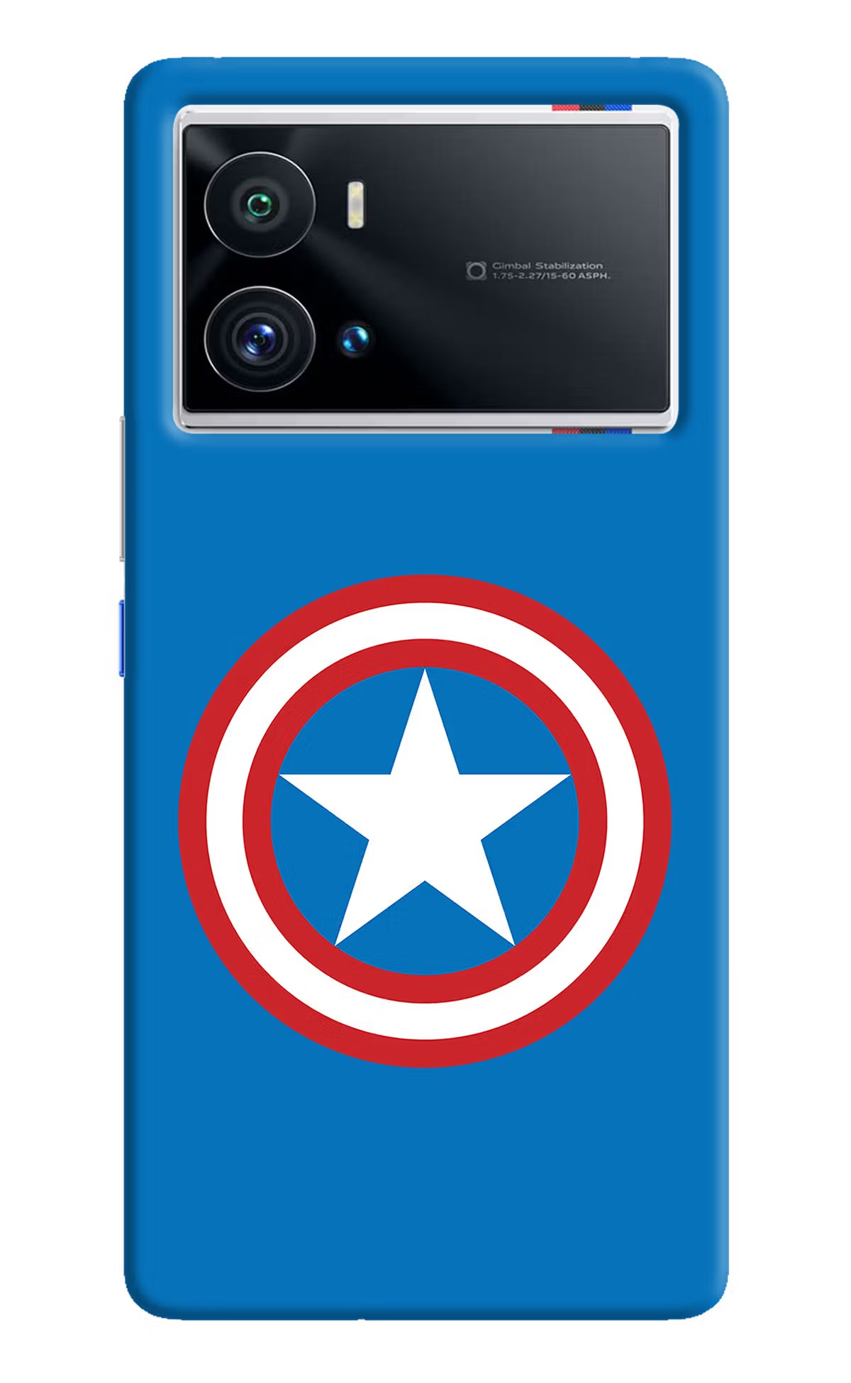 Captain America Logo iQOO 9 Pro 5G Hard Case Back Cover by Casekaro