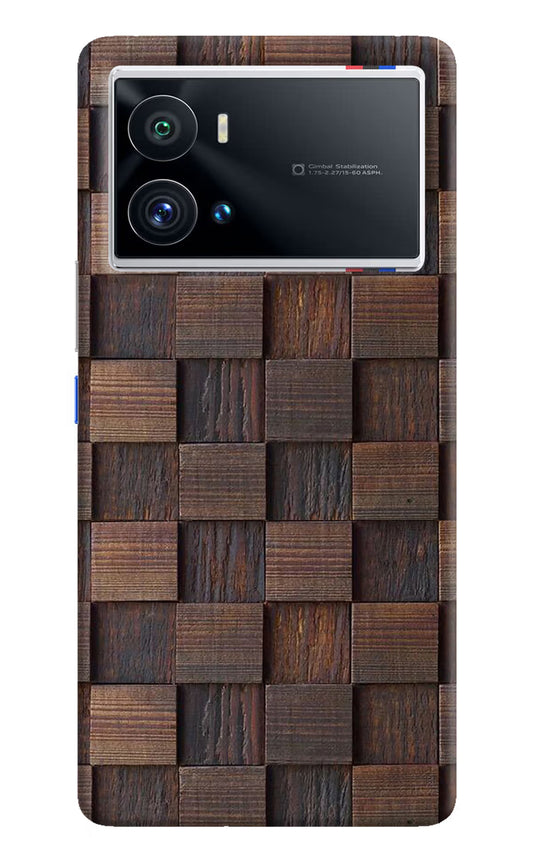 Wooden Cube Design iQOO 9 Pro 5G Hard Case Back Cover by Casekaro