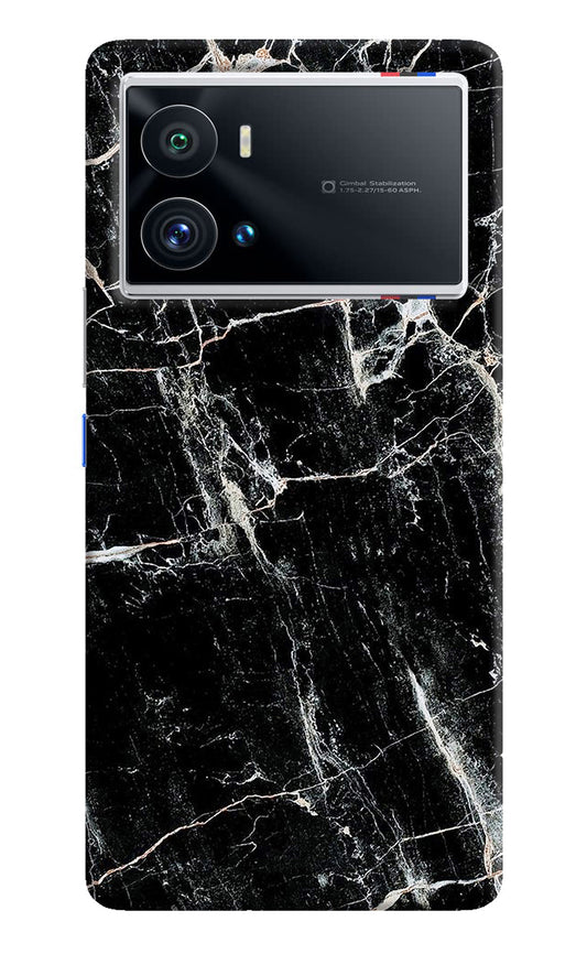 Black Marble Texture iQOO 9 Pro 5G Back Cover