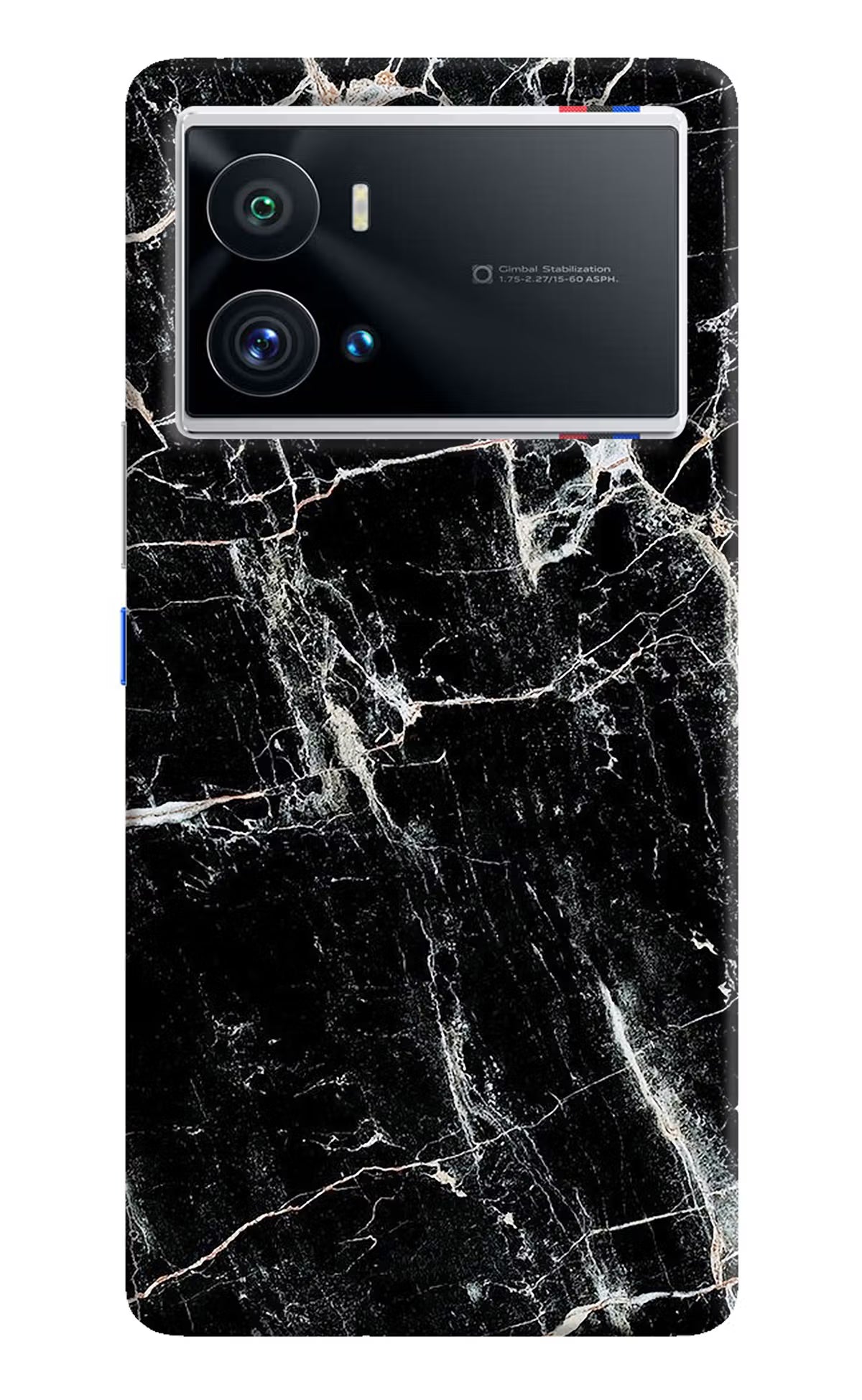 Black Marble Texture iQOO 9 Pro 5G Hard Case Back Cover by Casekaro