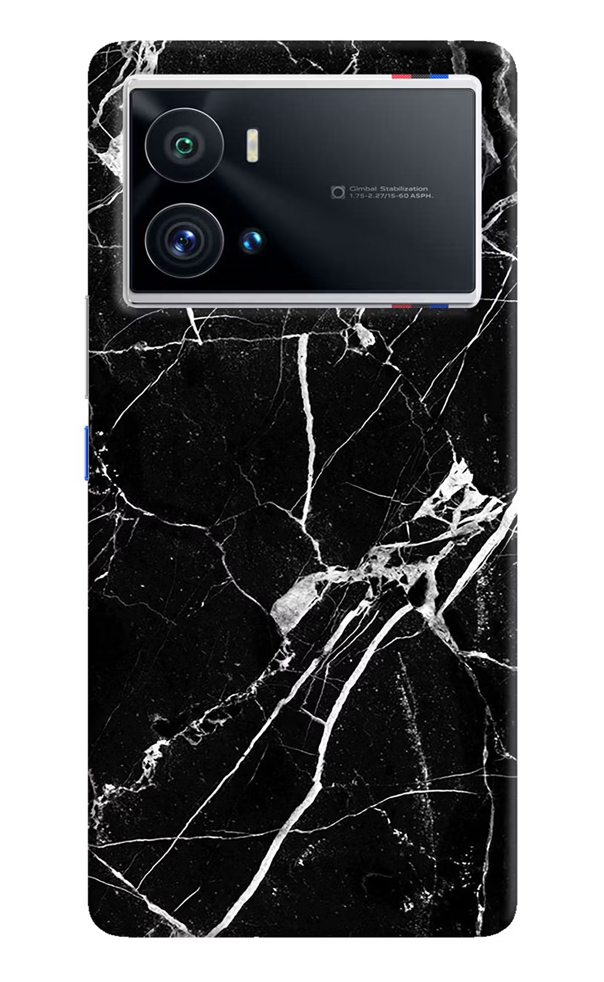 Black Marble Pattern iQOO 9 Pro 5G Hard Case Back Cover by Casekaro