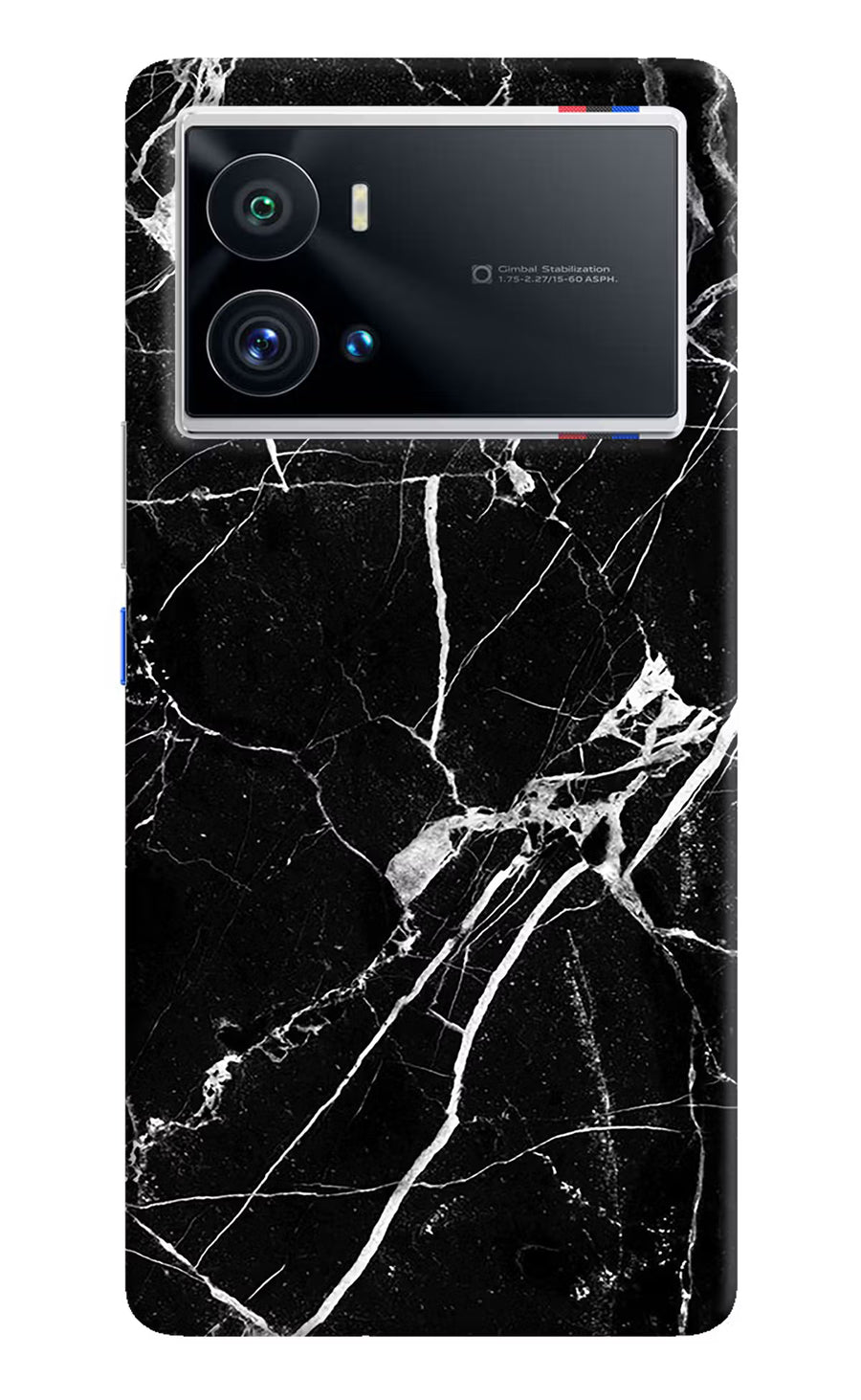 Black Marble Pattern iQOO 9 Pro 5G Back Cover, Hard case