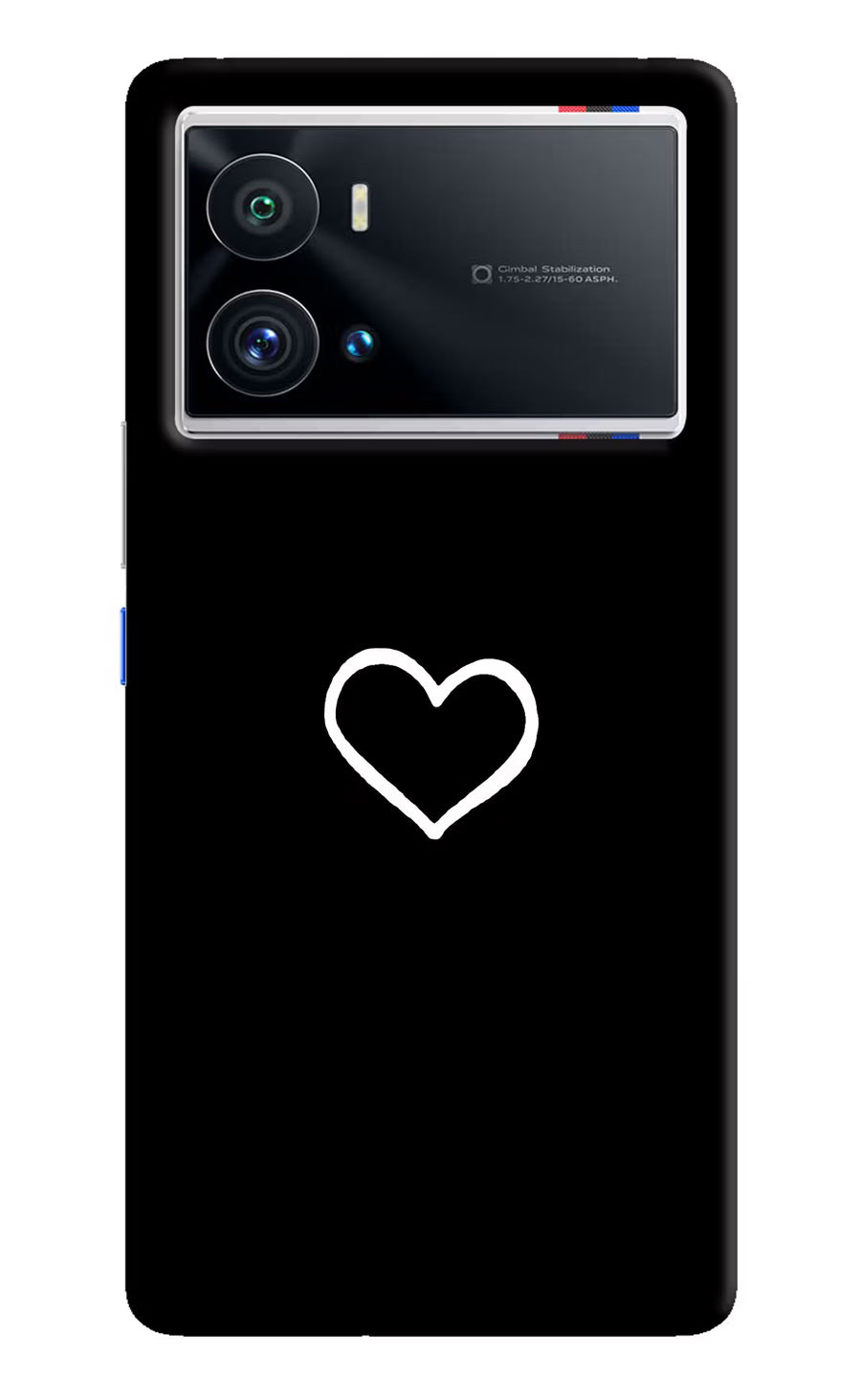 Heart iQOO 9 Pro 5G Back Cover, Hard case