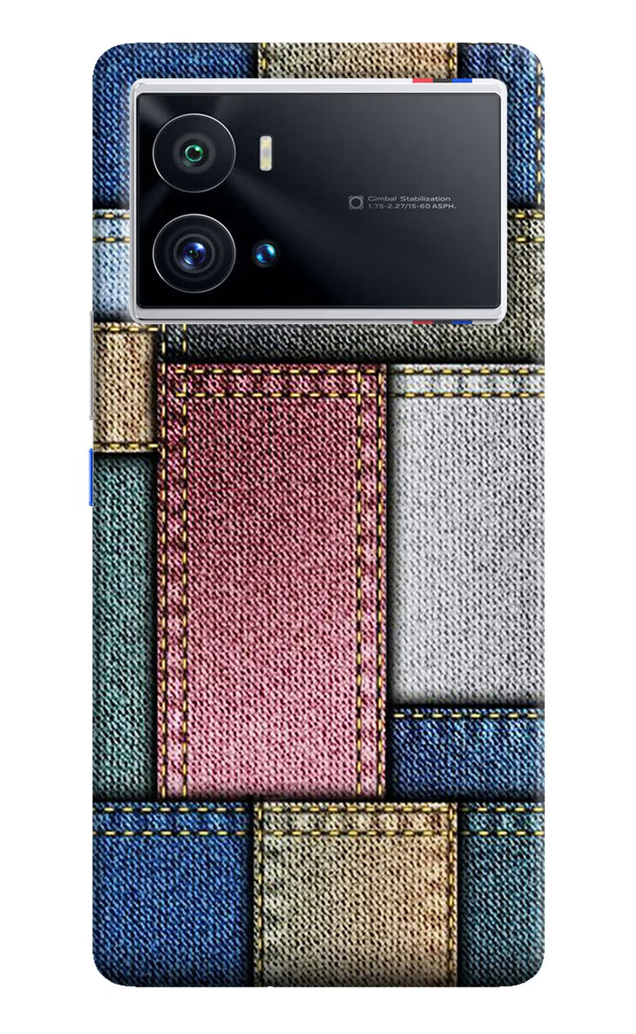 Multicolor Jeans iQOO 9 Pro 5G Back Cover, Hard case