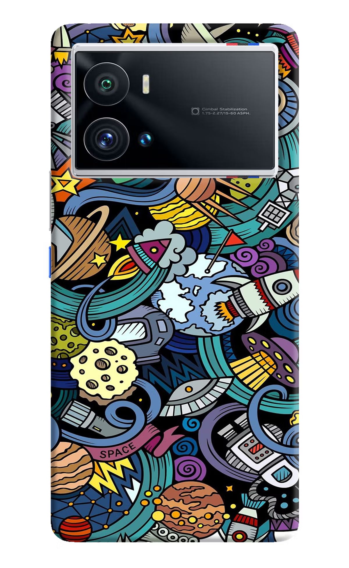 Space Abstract iQOO 9 Pro 5G Hard Case Back Cover by Casekaro