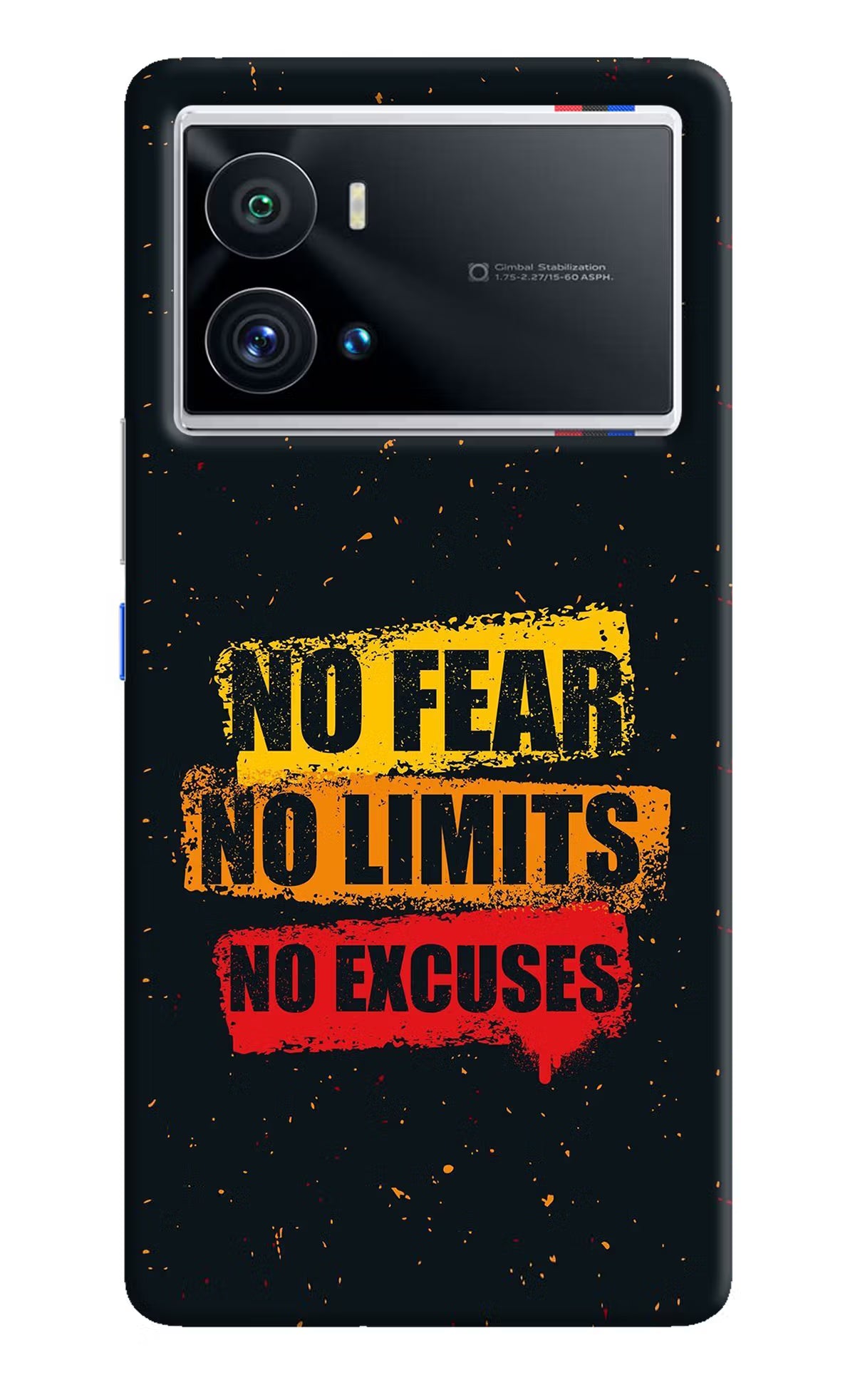 No Fear No Limits No Excuse iQOO 9 Pro 5G Hard Case Back Cover by Casekaro