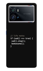 Life Motto Code iQOO 9 Pro 5G Hard Case Back Cover by Casekaro