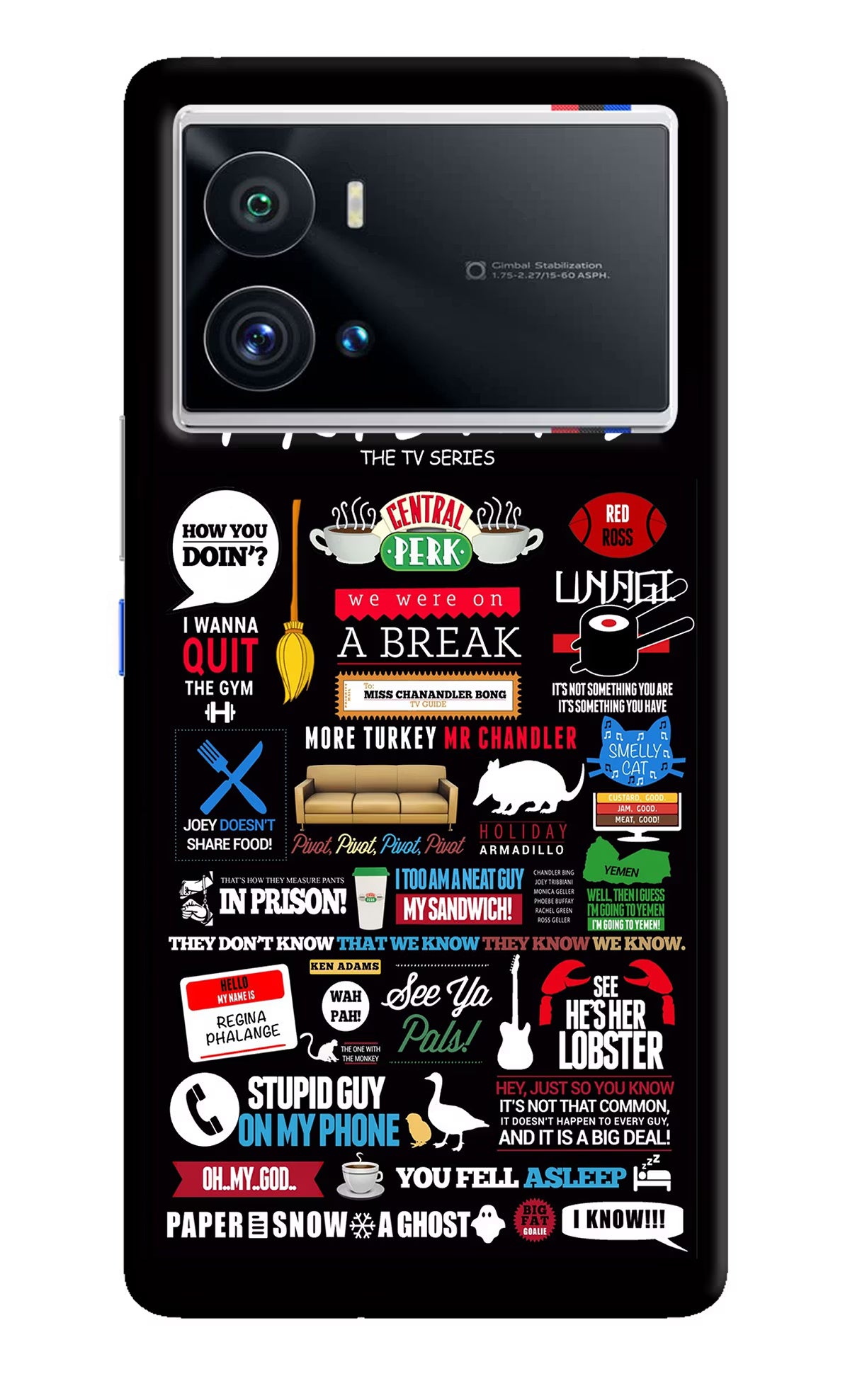 FRIENDS iQOO 9 Pro 5G Hard Case Back Cover by Casekaro