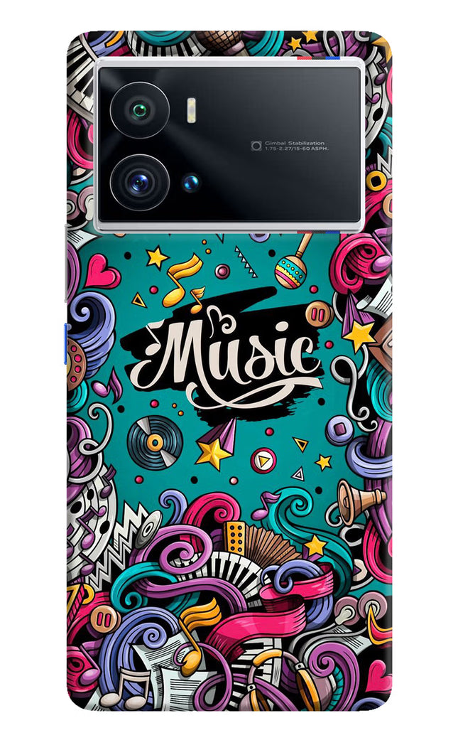 Music Graffiti iQOO 9 Pro 5G Hard Case Back Cover by Casekaro