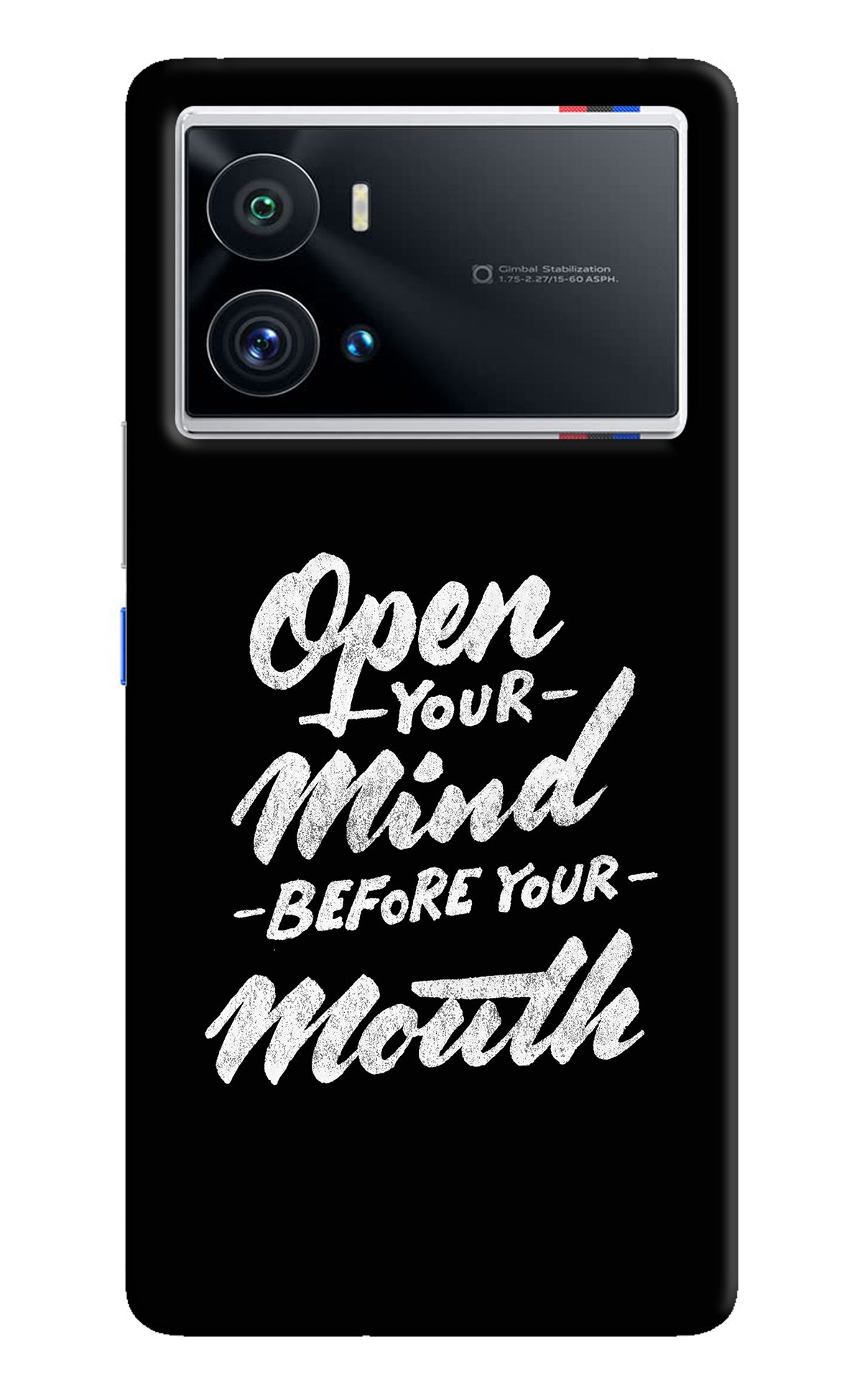 Open Your Mind Before Your Mouth iQOO 9 Pro 5G Back Cover