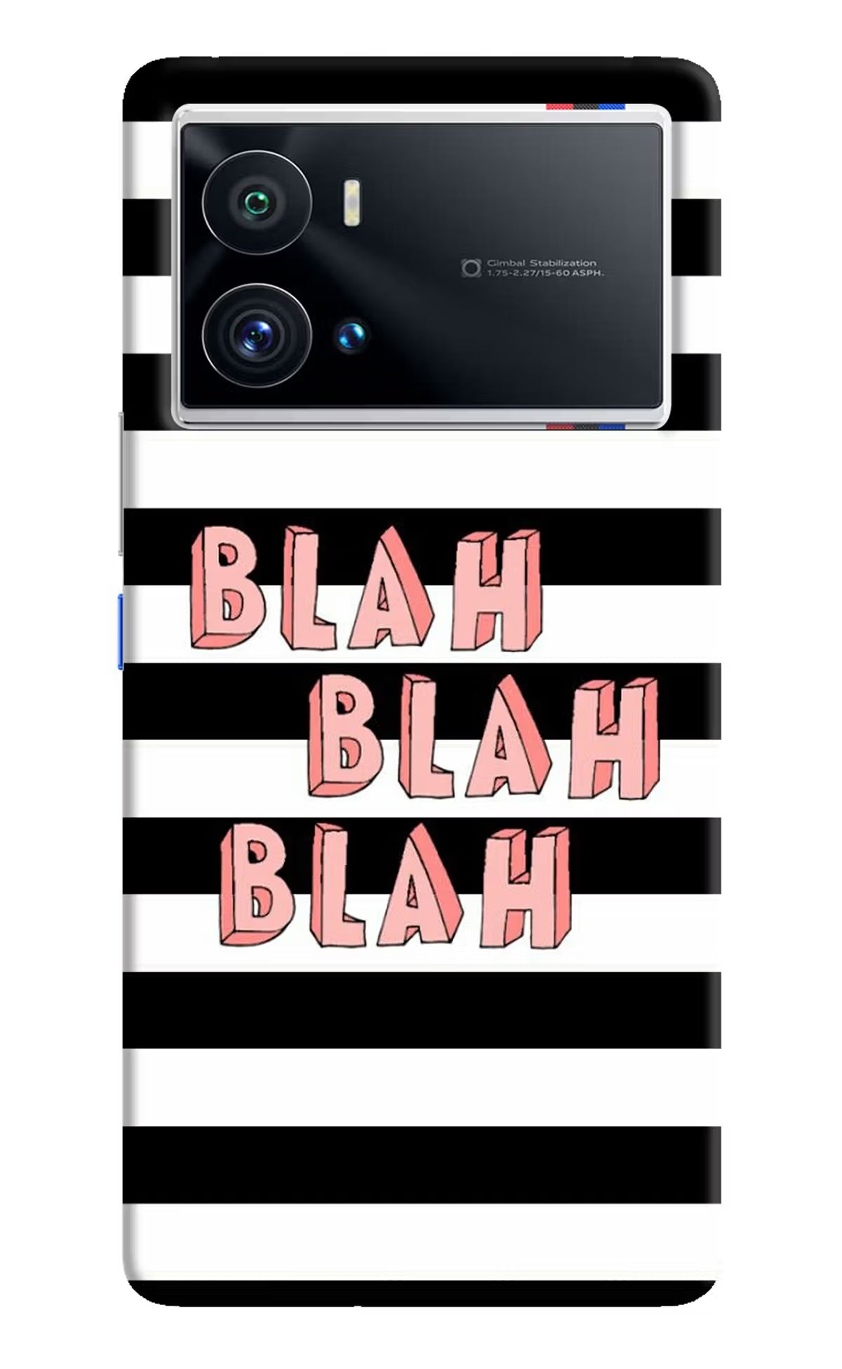 Blah Blah Blah iQOO 9 Pro 5G Hard Case Back Cover by Casekaro