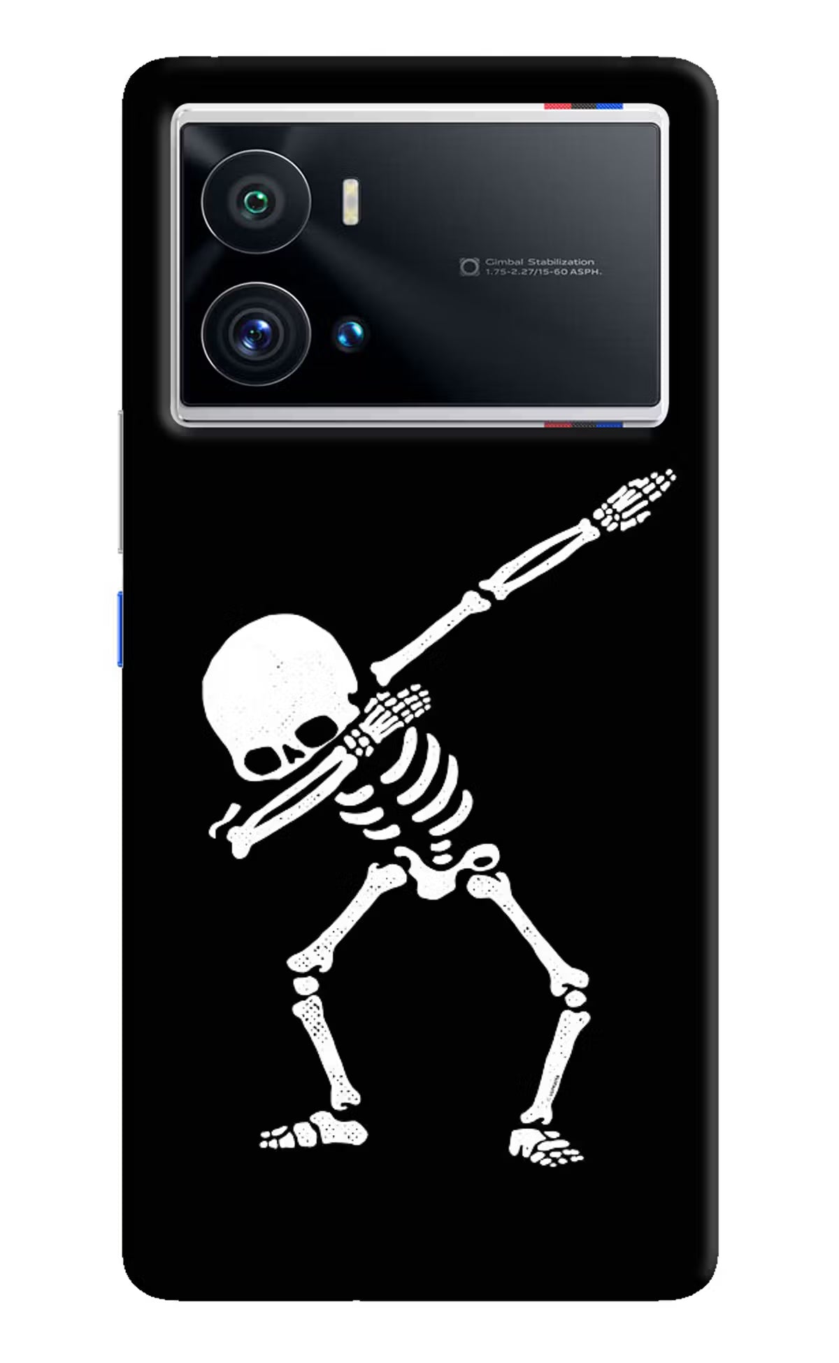 Dabbing Skeleton Art iQOO 9 Pro 5G Hard Case Back Cover by Casekaro