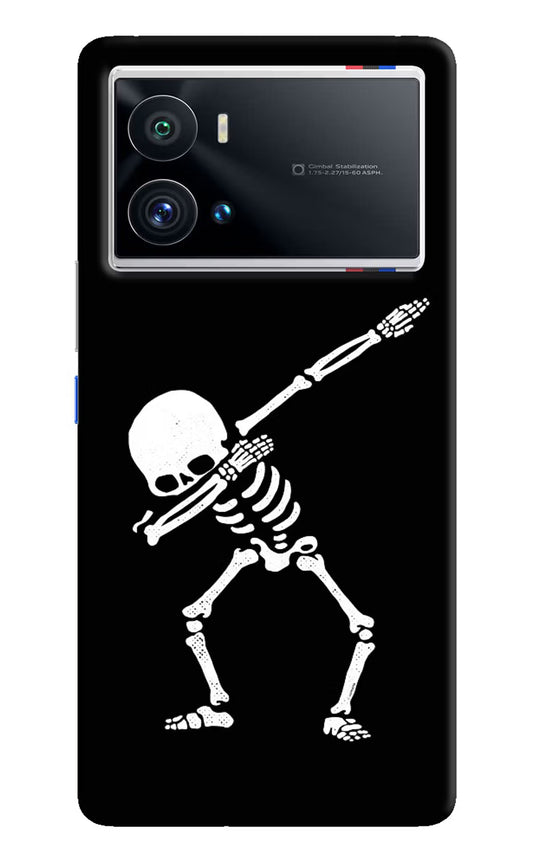 Dabbing Skeleton Art iQOO 9 Pro 5G Hard Case Back Cover by Casekaro