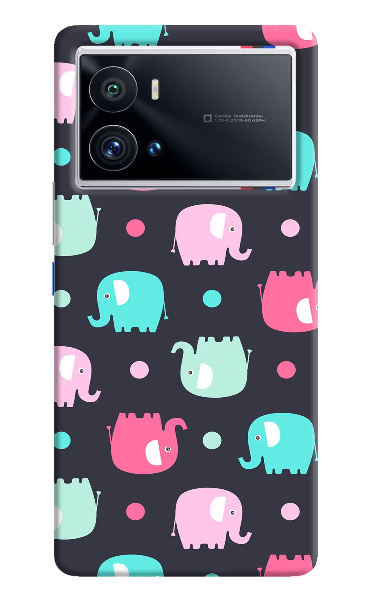 Elephants iQOO 9 Pro 5G Hard Case Back Cover by Casekaro