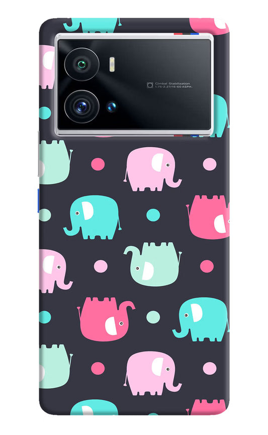 Elephants iQOO 9 Pro 5G Hard Case Back Cover by Casekaro