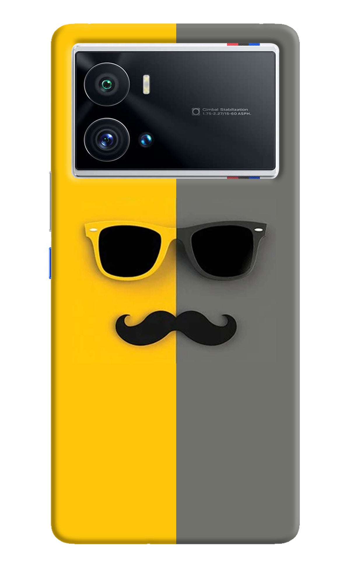 Sunglasses with Mustache iQOO 9 Pro 5G Back Cover