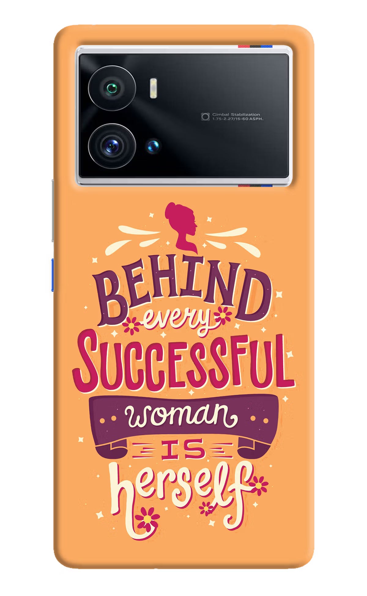 Behind Every Successful Woman There Is Herself iQOO 9 Pro 5G Hard Case Back Cover by Casekaro