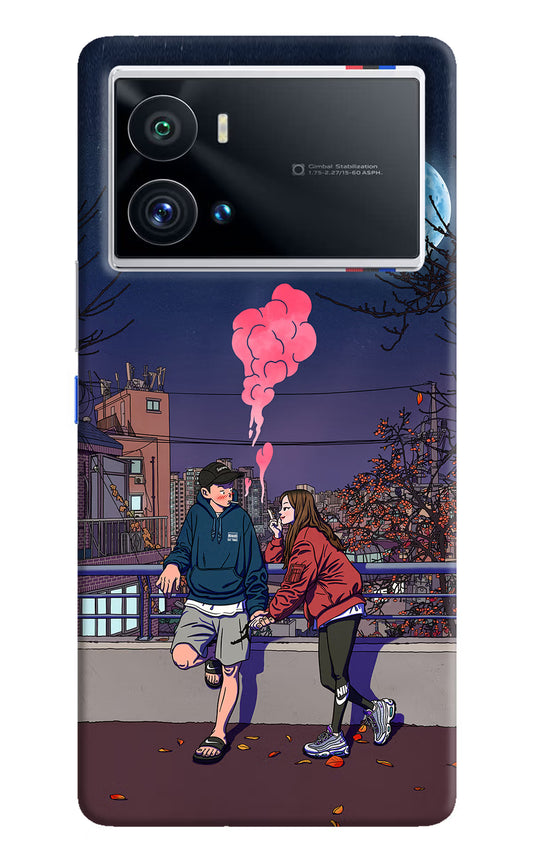 Chilling Couple iQOO 9 Pro 5G Hard Case Back Cover by Casekaro