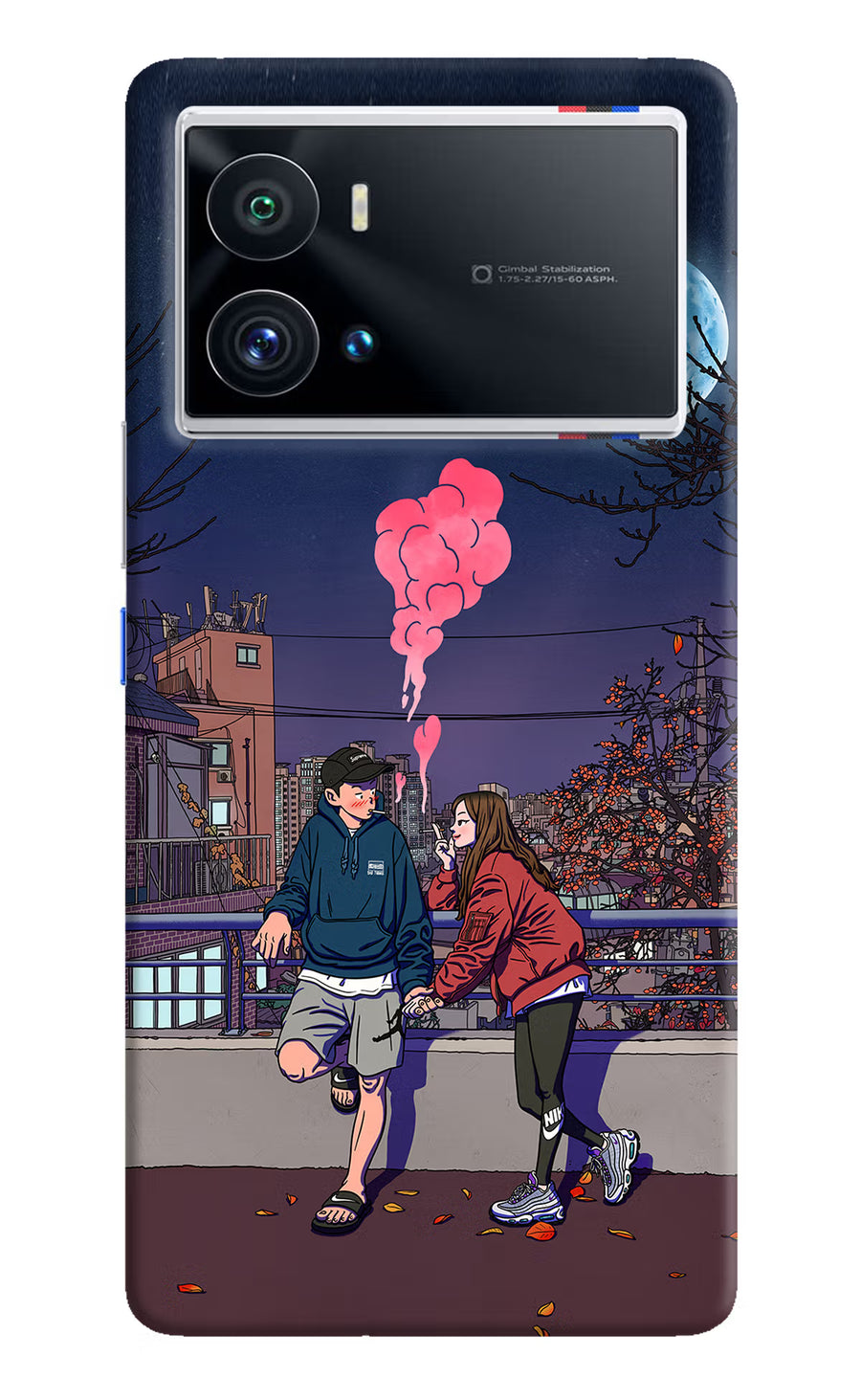 Chilling Couple iQOO 9 Pro 5G Back Cover, Hard case